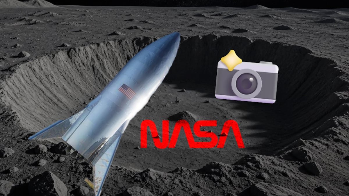 Cráter de 18 metros en la Luna por cohete de SpaceX